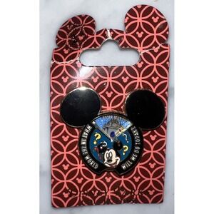 DISNEY Park Mickey Mouse Pin "What To Do Today" Authentic Florida Disney spinPin